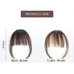 Frange à Clips, Frange a Clip Cheveux, Frange a Clip Cheveux Naturel, Frange Mini Frange de Cheveux Mode Une Extension de Che