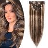 Extension Cheveux Naturels a Clips - Extension Cheveux Humains Clip [Basique Epaisseur] Extension Clips Pas Cher - 60cm 02 Ma