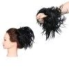 XXL Postiche Cheveux En Caoutchouc Chouchou Chignons VOLUMINEUX Bouclés Ou Chignon Décoiffé Extension a clip Cheveux Naturel 