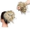 XXL Postiche Cheveux En Caoutchouc Chouchou Chignons VOLUMINEUX Bouclés Ou Chignon Décoiffé Extension a clip Cheveux Naturel 