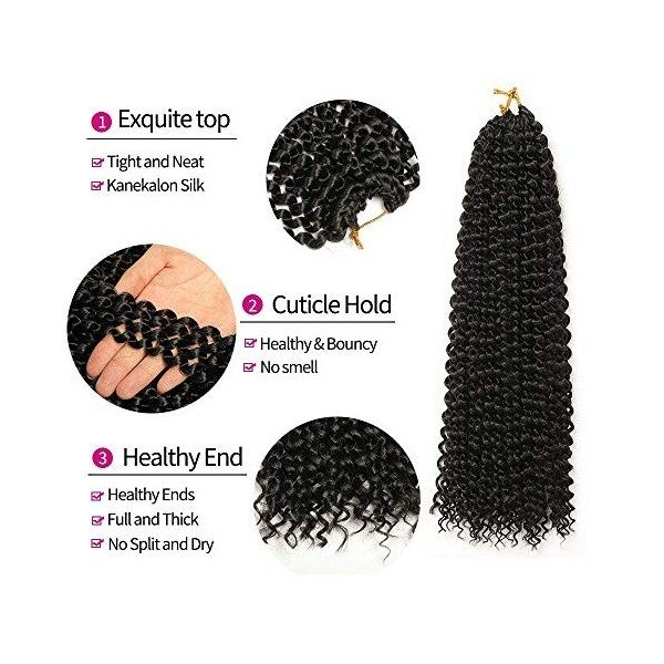 Passion Twist Hair, 6 Packs 18inch Crochet Braids Meches for Long Bohemian Hair Tressage YDDM Passion Extensions de cheveux s