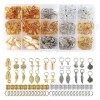 PUCIO dreadlocks accessoires 220 pcs bijoux tresse cheveux 15 styles tresse perles bijoux cheveux réglable aluminium accessoi