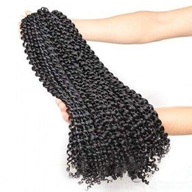 Xtrend 24 pouces Black Passion Twist Hair 7 Packs 18 Brins/Pack Water Wave Bohème Crochet Tresses Cheveux pour Papillon Locs 