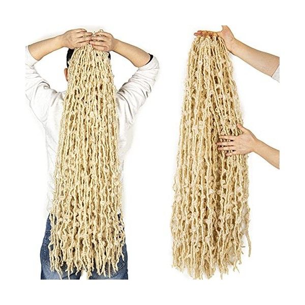 Nouveau Faux Locs Crochet Cheveux 36 Pouces 21 brins/paquet 5 Packs Doux Locs Crochet Tresses Cheveux Pré-Écoupés Déesse Locs