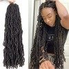 Nouveau Faux Locs Crochet Cheveux 36 Pouces 21 brins/paquet 5 Packs Doux Locs Crochet Tresses Cheveux Pré-Écoupés Déesse Locs