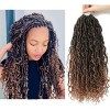X-Tress Goddess Braids Tresse 24 Brins/Pack Ombre Cheveux Extension 5 packs Dreadlock Hair Bundles Tissage Naturel Ombre à Br