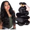 TNICE Tissage Naturel Cheveux Humain Ondulé Meche Bresilienne Bouclee 10 12 14 pouces Tissage Bresilien en lot Cheveux Nature