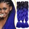 3 Pièces Mèche Tresse Africaine Hair Braid 300G[100g/pièce] Extension Cheveux Tresse Synthétique Braiding Hair Extension, 24 