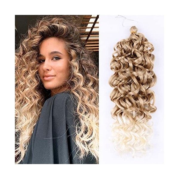 Hawaii Ocean Wave Crochet Cheveux 20 Pouces 6packs Naturel Noir - Ocean Wave Tresses Cheveux Synthétique Crochet Tressage Ext