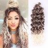 Hawaii Ocean Wave Crochet Cheveux 20 Pouces 6packs Naturel Noir - Ocean Wave Tresses Cheveux Synthétique Crochet Tressage Ext