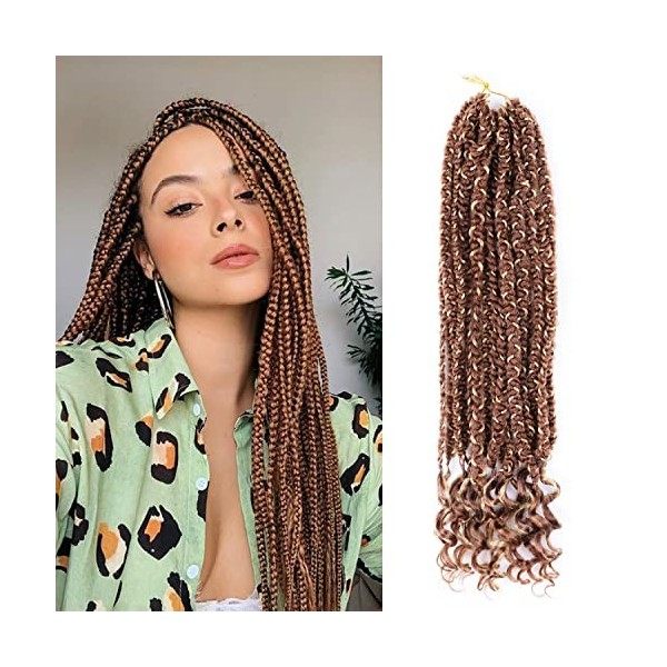 Hawaii Ocean Wave Crochet Cheveux 20 Pouces 6packs Naturel Noir - Ocean Wave Tresses Cheveux Synthétique Crochet Tressage Ext