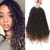 14 inch 6 Packs Bomb Twist Crochet Hair Spring Twist Hair Curly Ends Pre-looped Passion Twist Synthetic Hair Extension 1B 