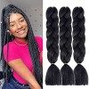 Ombre Jumbo Extension de Fibre Synthétique Braids Meches 24" Braiding Hair Tressage Extension Kanekalon Meches Pour Tresses A