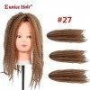 Eunice Hair lot de 3 Extensions capillaires synthétiques tresses style Marley Afro Kinky Bulk Hair Twist Crochet Cheveux raid