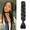 Gairyan Meches Tresse Cheveux 1 Paquet 24" Meches pour Tresses Africaine Rajout Cheveux Tresses Extension Dreadlocks Ombre Sy