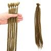 Noverlife 10 Brins 50cm Rouge Gingembre Extensions de Dreadlock, Accessoires Dreadlocks Synthétiques Crochet à Extrémité Uniq