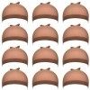 12 Pack Nylon Cap de Perruque pour Femmes Et Hommes Marron Clair 