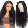 Water Wave 4x4 Closure Lace Front Wigs Perruque Femme Naturelle Brésilien Perruque Lace Frontal Cheveux Humain 180% Density H