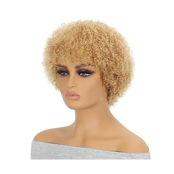 Perruque Afro Courte 100% Cheveux Humains