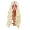 MapofBeauty 28 Pouces/70 cm Longue Wavy Middle Part Synthétique fibre Bouclé Cheveux Remplacement Quotidiano Perruques Noir 