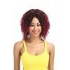 Style Icon 6" Short Dreadlock Wig Twist Wigs for Black Women Short Curly Synthetic Wigs 17cm, T1B/30 