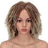 Style Icon 6" Short Dreadlock Wig Twist Wigs for Black Women Short Curly Synthetic Wigs 17cm, T1B/30 