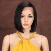 Style Icon Perruques Lace Front Wigs Droite Synthetique 9“/22cm Perruque Courte Raide Devant En Dentelle Short Bob Wig Perruq