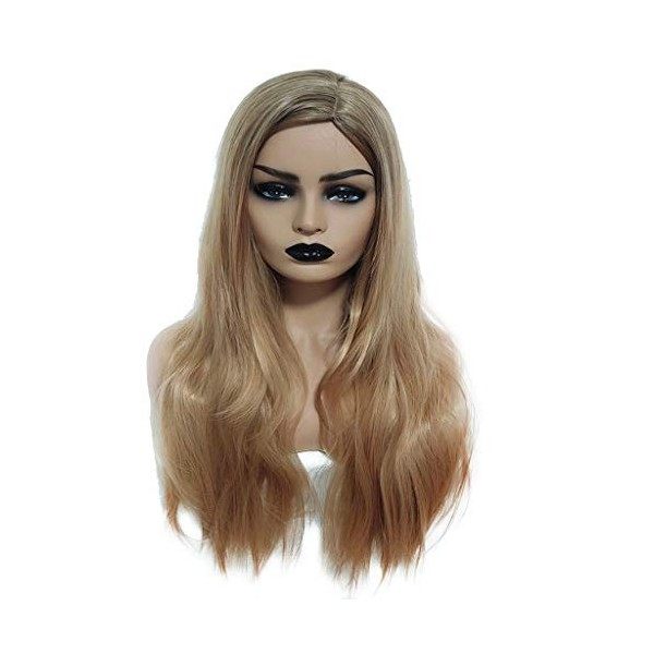 Perruques Bresiliennes Femme Cheveux Naturels Long Wave Sexy Mode Pas Cher Blond Postiches Wig Hair Or 