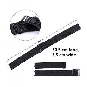 Lot de 5 bandes élastiques pour perruques, bandes de perruque réglables pour kit de fabrication de perruques, 30.5x3.5 cm