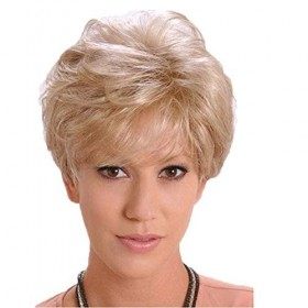 Perruque de cheveux humains de charme pour les femmes, courts pour les cheveux blonds courts avec des perruques de cheveux hu