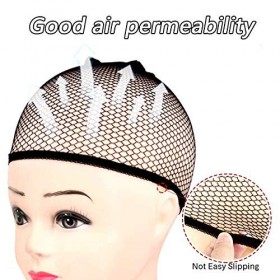 Wig Cap pour Perruque 6 Pièces Bonnet de Perruque Femme Élastique Chapeau de Perruque pour Femmes et Hommes Filet à Cheveux d