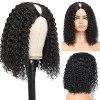 Perruque Femme Naturelle Brésilien V Part Wig Human Hair Curly Glueless Wig Human Hair Bouclée Perruque Cheveux Humain Femme 