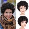 IFLY Perruque Bresilienne Courte Bouclée Afro Femme Vrai Cheveux Naturelle Perruques de Cheveux Humains en Pour Femmes Noires