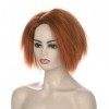 Orange Yak short hair | Evil Doll Hair damnation Role Playing Halloween clown hair Orange 