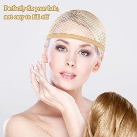 12 Pcs Cap de Perruque Bonnet de Filet de Perruque Respirant Bonnet de Perruque Femme Bonnet Unisexe Wig Cap Élastique Chapea