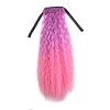 Perruque Femme Extensions de Cheveux de Clip de Queue de Cheval de Ruban de Couleur Dégradé Ondulé Bouclé Longue Queue de Che