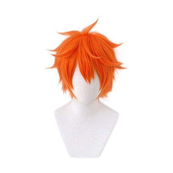 LZT Haikyuu !! 12 pouces court Orange moelleux couches haute température fibre synthétique cheveux perruque hommes garçons pe