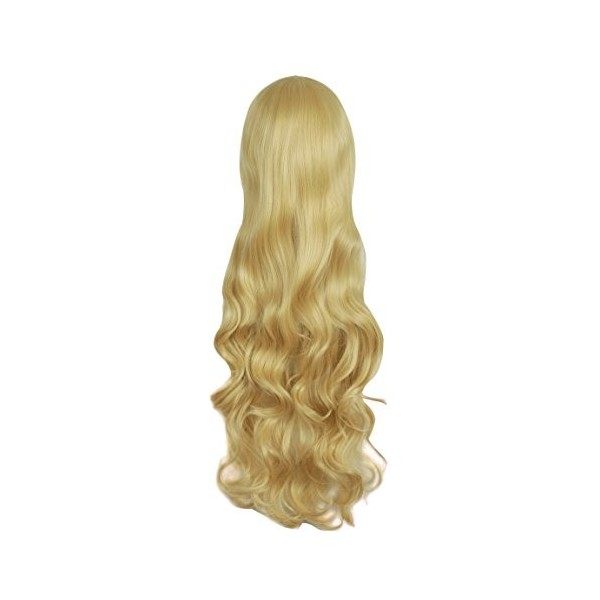 MapofBeauty 80cm/ 31 Pouce Longue Bouclé Femmes Bouclé Perruques Sombre Blond 