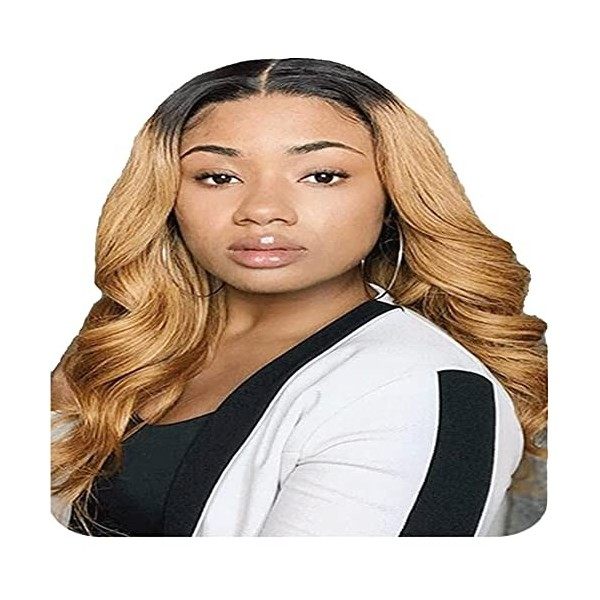 Perruque Femme Ombre Lace Frontal Wig Human Hair Brésilien Wig 150% Density 4x4 Lace Closure Wig 1B/27 Colored Body Wave Wig 