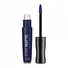 Rimmel - Rouge à Lèvres Stay Matte Liquide - Fini mat - Waterproof et sans transfert - 830 Blue Iris - 5,5ml