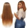 Ombre Lace Wig Human Hair Perruque Bresilienne Bouclée 150% Density 4x4 Lace Closure Wig Brazilian Wig Water Wave 1B/30 Color