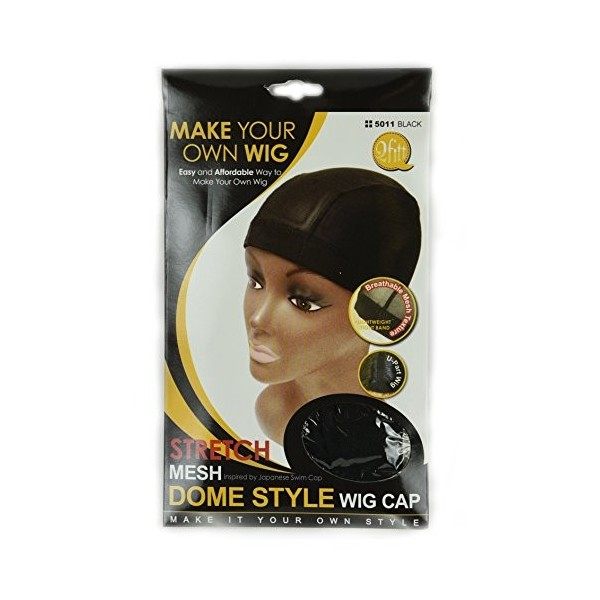  6 Pack Qfitt - Mesh Dome Style Wig Cap 5011 by Qfitt