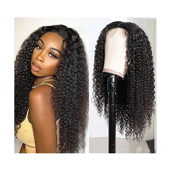 Perruque Femme Naturelle Perruque Bresilienne Cheveux Humain 13x4 HD Lace  Front Wigs Human Hair Afro Kinky Curly Lace Wigs fo