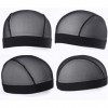 Leeven 5 Packs Wig Cap pour Perruque Nylon Nior Cap de Perruque Capuchon Elastic Wig Cap pour Perruque Taille S 51,5-56,2cm