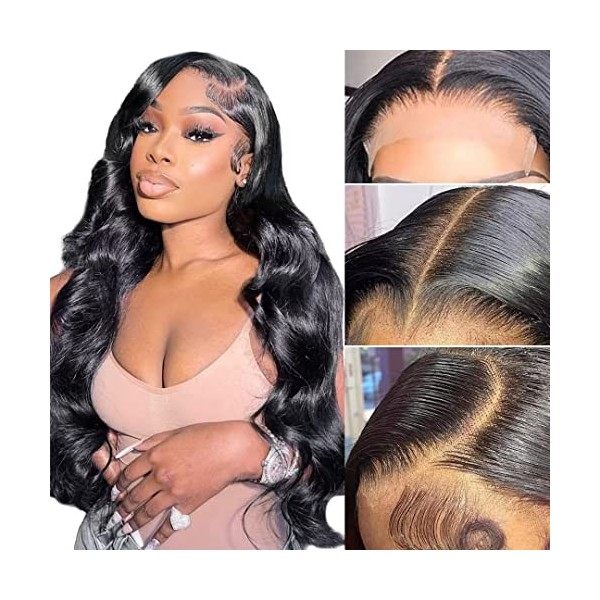 RXY Body Wave 5x5 HD Lace Front Wigs Perruque Femme Naturelle Perruque Bresilienne Cheveux Humain 180% Density 10A Human Hair