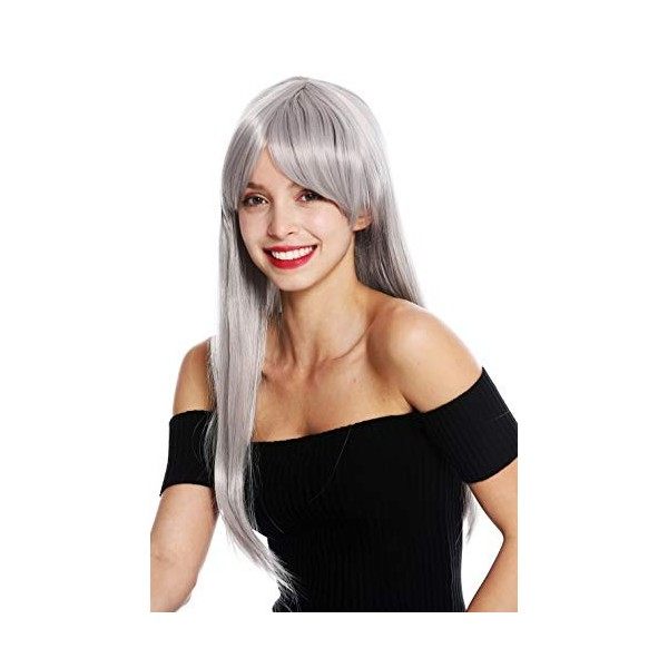 WIG ME UP - YZF-41062-86 Perruque dame longue lisse frange raie blond