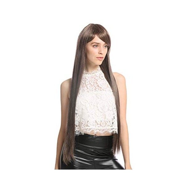 WIG ME UP - VK-7-12SP8 Perruque dame extrêmement longue lisse brun