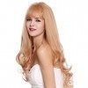 WIG ME UP - C8026-22/344 Perruque dame frange longue lisse pointes légèrement bouclées mélange blond cendré blond rouge