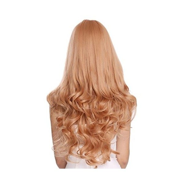 WIG ME UP - C8026-22/344 Perruque dame frange longue lisse pointes légèrement bouclées mélange blond cendré blond rouge