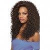 DOMINICAN CURLY BUNDLE HAIR 1B Off Black - Outre Batik Quick Weave Synthetic Half Wig by Quick Weave